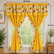 Biyak curtain for window non ring curtain suksukan 58 inches by 56 inches