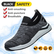 Breathable Safety Shoes Anti-smashing and Anti-puncture  Safety Boots&amp; Work Shoes Safety Shoes for Men and Women