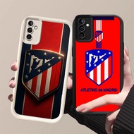 DJ-7 Atletico madrid Silicone Casing black and white for OPPO Realme C73 14T 2025 14 A5 C71 A5X 14X 