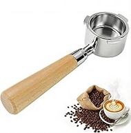Bottomless Portafilter 51 mm for DeLonghi Dedica EC680 EC685 EC885 SMEG Coffee Machine, 3 Ears Stain