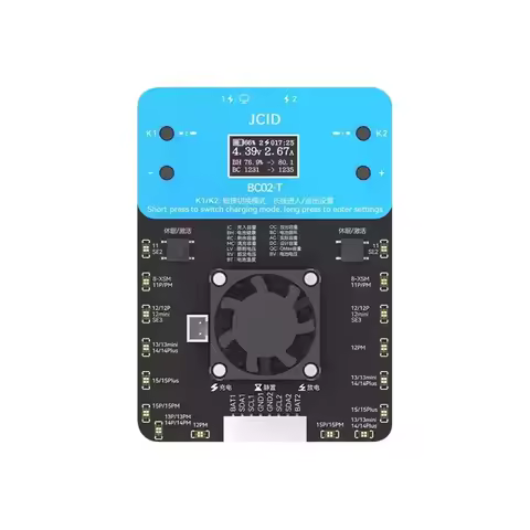 JCID BC02-T Super Battery Health Cycler Dual Channel 4A Charging Current Battery Recycle Tools for i