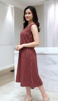 SLEEVELESS COTTON AJRAKH VEG DYED HANDBLOCK PRINT