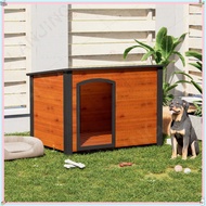 Outdoor Pet House All-Season Wooden Dog House Outdoor Rainproof Dog Cage Dog House Small Medium Larg