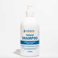 Grahams Natural Shampoo 500ml (exp: 6/2027) - Free from SLE/SLES silicone & synthetic fragrances nat