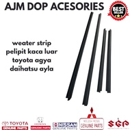 Weather strip rubber outer glass seam agya ayla original