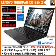 Lenovo ThinkPad X13 GEN 2 (1 YEAR WARRANTY T&C)CORE i7 (10th/11th GEN)13.3 "inch Dispaly 32GB RAM