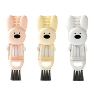Rabbits Cup Cover Brush 4 in 1 Thermal Water Cup Brush Bottle Nipple Cup Mouth Gaps Cleaning BrushNe