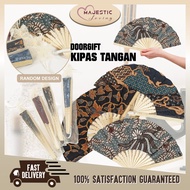 50 pcs Kipas Batik Doorgift From Batik Indonesia Free Uncang Kipas Tangan Kipas Kain Doorgift Murah 