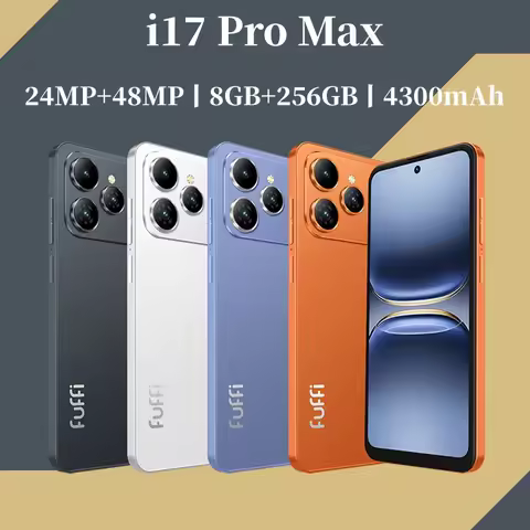 Global Vision i17 Pro Max Smartphone Android 8GB RAM 256GB ROM 6.56 Inch Phone 720x1612HD 24+48MP 4G