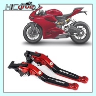 LOGO PANIGALE Motorcycle Folding Extendable Brake Clutch Levers For DUCATI 899 Panigale 899Panigale 
