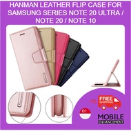 Samsung NOTE 20 ULTRA , NOTE 20 , NOTE 10+ Hanman Series Sheep Leather Magnetic With Card Slot Close Flip case