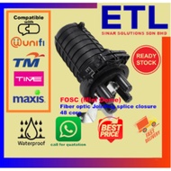 [48 Core] Mini Dome Fiber Optic Joint Closure - Mechanical Seal / Heat Shrink Seal (Waterproof IP68)