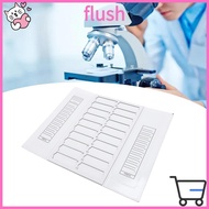 FLUSH 20/30 Places Specimen Slide Holder, White Foldable Microscope Slide Box, Paper Material Flat P