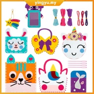 8 Pcs Kids Sewing Kit DIY First Felt Sewing Kit Educational Beginner Sewing Kit for Kids Creative Fe