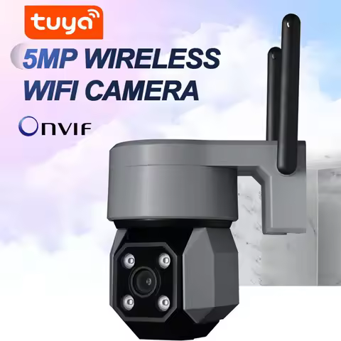 Tuya Smart Life Onvif HD 5MP Waterproof Outdoor IP Camera P2P WiFi Security Camera Bullet CCTV Surve