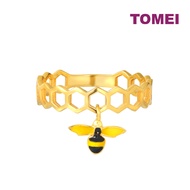 TOMEI Lusso Italia Bee Ring, Yellow Gold 916