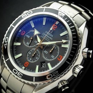 omega seamaster planetocean chrono jam tangan pria