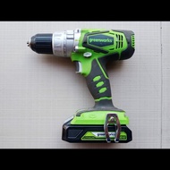 Mesin Bor Cordless GREENWORKS Hammer Drill baterai 24 Lithium # preloved bekas second perkakas alat 