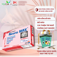 [MUA 1 TẶNG 1] Viên uống Super Power Neuro Max nhập khẩu Mỹ - Bổ não khắc phục di chứng bệnh não _Vi
