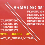 (NEW 1 SET) UA55NU7100K / UA55NU7090K / UA55NU7300K SAMSUNG 55" LED TV BACKLIGHT UA55NU7100 UA55NU7090 UA55NU7300KXXM