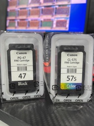 Canon ตลับหมึก noboxPG-47 + CL-57 E3170 / E3177/ E400 / E410 / E417 / E460 / E470 / E477 / E480 สีดำ