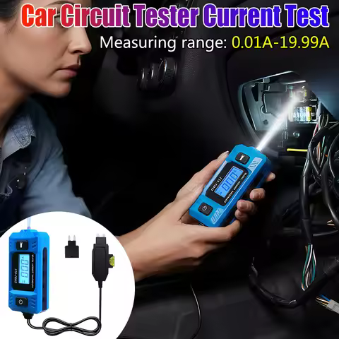 Automotive Fuse Current Tester 0.01~19.99A Car Leakage Analyzer Fault Tester Automotive Fuse Current
