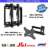 CNSD TV Bracket Adjustable Left Right 0.8mm Thickness 200 x 200 Telescopic TV Bracket 2.5cm 14-42 In