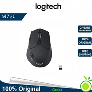 Original New Logitech M720 Triathlon Multi-Device Wireless Mouse Bluetooth USB Unifying Receiver 1000 DPI 8 Buttons For Laptop PC Mac iPadOS