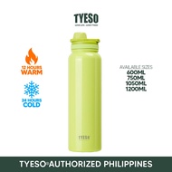 Tyeso 600ml/750ml/1050ml/1200ml Tumbler for hot and cold Glazed (Neon Green) Sports bottle Tumbler T