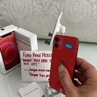 iPhone 12 mini 256 red imei kemenperin resmi permanen, All sim card, imei bergaransi, all part origi