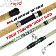 (Max Load15kg) Xpuyu Boat Rod True Temper (5'6'ft-7'0"ft) Spinning Trolling Fishing Rod (Glass Blank