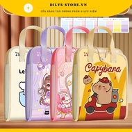 A4 document File, A4 document bag with vertical handle 13 compartments CAPYBARA document storage cov