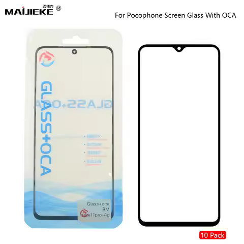 10PCS Ori Screen Front Glass Laminated OCA For Xiaomi Pocophone Poco M4 M3 X4 Pro 5G X3 Pro GT F3 F5