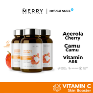 [3กระปุก] The Merry Acerola Cherry C Complex (วิตามินซี สารสกัดอเชโรล่า เชอร์รี่) 3 กระปุกx 30 Capsule [90 Capsule]
