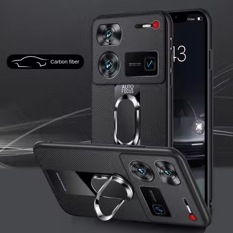 Shockproof Magnetic Case For Nubia Z70 Ultra z70s z50 z80 Z60 Ultra Z60S Pro Back Ring Holder Cover 