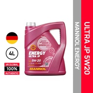 MANNOL ENERGY ULTRA JP 5W20 [7906] 4L FULL SYNTHETIC ENGINE OIL / MINYAK ENJIN KERETA GERMANY