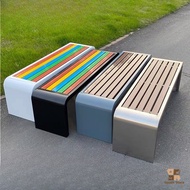 Outdoor wrought iron bench garden anti-corrosion bench outdoor rest bench park bench public bench
