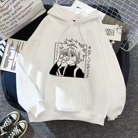 Hunter X Hunter Anime Hoodie for Men Women Kurapika Manga Sweatshirts Fleece Autumn Winter Gothic Ha