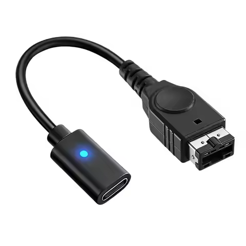 With LED Indicator Light Power Supply Wire Game Console Cord USB Type C Charging Cable For GBA SP Ga