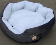 DDS - 可拆洗狗床貓窩保暖寵物窩小號(灰色) #DDS