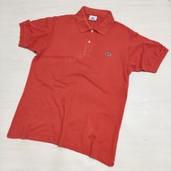 LACOSTE kaos polo shirt orange colour L1212X original second