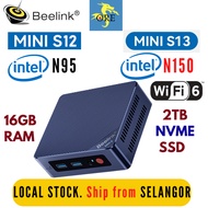 Beelink Mini S13 S12 Intel N150 Mini PC Windows 11 DDR4 16GB RAM NVME 1TB SSD Computer PC Gaming PC