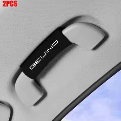 2Pc Car Roof Handle Protector Pull Gloves Short Fleece Anti Slip Pull Glove For Beijing BAIC Senova