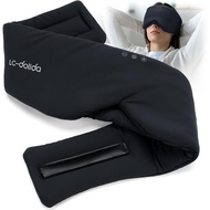 Luxury Bluetooth 5.4 Sleep Mask for Adults - Ice Fiber Cooling & HD Sound, 100% Light Blocking Adjus