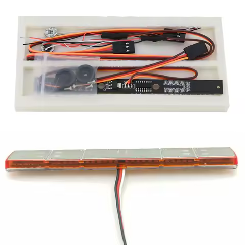 LED Simulation Plastic Yellow Engineering Lights Rotating Light for 1/14 Tamiya RC Truck Car Scania 