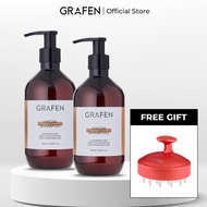 [GRAFEN] Hinoki Shampoo 500ml x2 + [Free Gift] Edge Finger Red [Anti-Hair Loss, Scalp Massager]