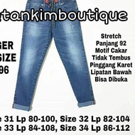 Joger JEANS Pants BIGSIZE Women 2296