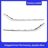 Front Bumper Fog Chrome Lower Bumper Trim Bumper Fog Trim Replacement for  2018-2019 86551-E6700 865