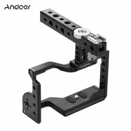 Andoer Professional Video Accessories Camera Cage Kit with Top Handle Aluminum Alloy Camera Case Bra