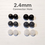 2.4mm Replacement Silicone Ear Buds Size S/M Tips for Shure Earphone Earpiece SE215/SE315/SE425/SE535/SE846